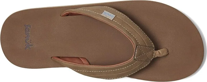 Sanuk Tiderush Men's Sandals Tan : 14 D - Medium, Faux Leather - Image 2