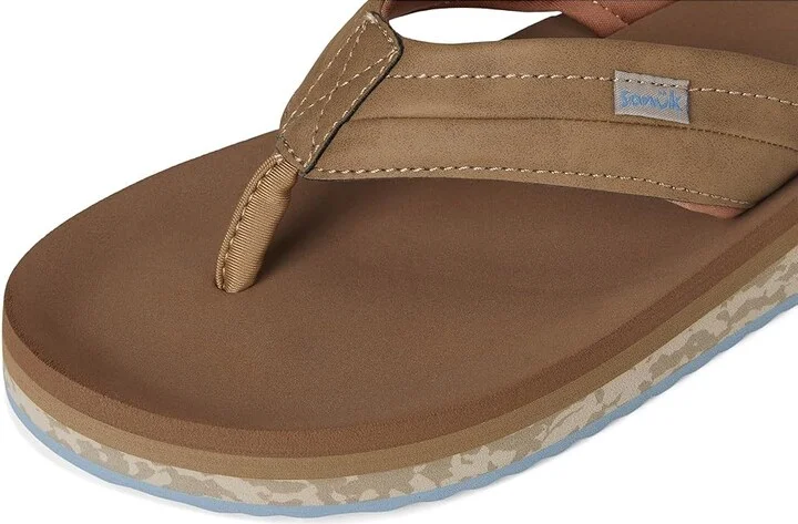 Sanuk Tiderush Men's Sandals Tan : 14 D - Medium, Faux Leather - Image 7