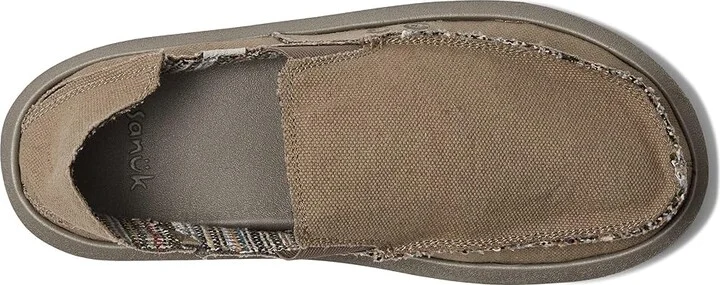 Sanuk Vagabond Sidewalk Surfer ST Hemp Men's Shoes Earth : 7 D - Medium, Textile - Image 2