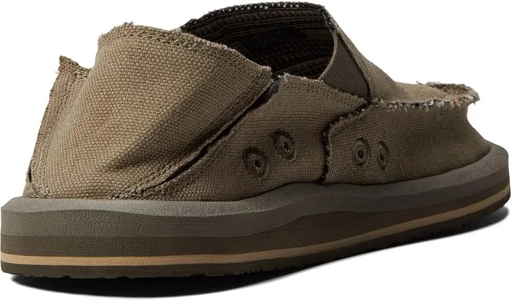 Sanuk Vagabond Sidewalk Surfer ST Hemp Men's Shoes Earth : 7 D - Medium, Textile - Image 4