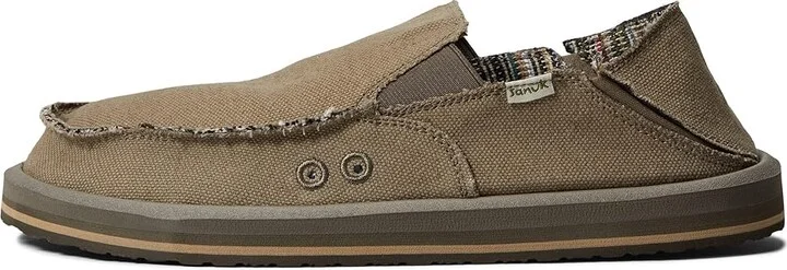 Sanuk Vagabond Sidewalk Surfer ST Hemp Men's Shoes Earth : 7 D - Medium, Textile - Image 6