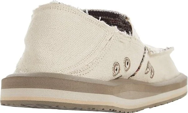 Sanuk Vagabond Sidewalk Surfer ST Hemp Men's Shoes Natural : 7 D - Medium, Textile - Image 4