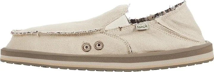 Sanuk Vagabond Sidewalk Surfer ST Hemp Men's Shoes Natural : 7 D - Medium, Textile - Image 6