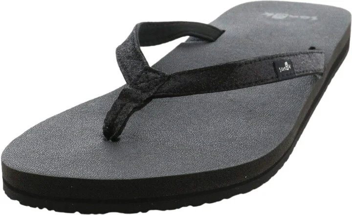 Sanuk womens Yoga Joy Sparkle Flip Flop