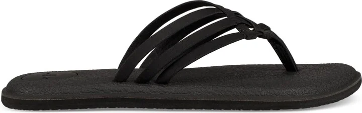 Sanuk Women's Yoga Salty | Flip Flops for Women | Yoga Sandals For Women | Memory Foam Footbed