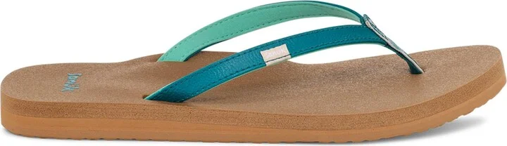 Sanuk Yoga Joy | Flip Flops for Women | Yoga Sandals For Women | Women's Beach Sandals | Memory Foam Footbed