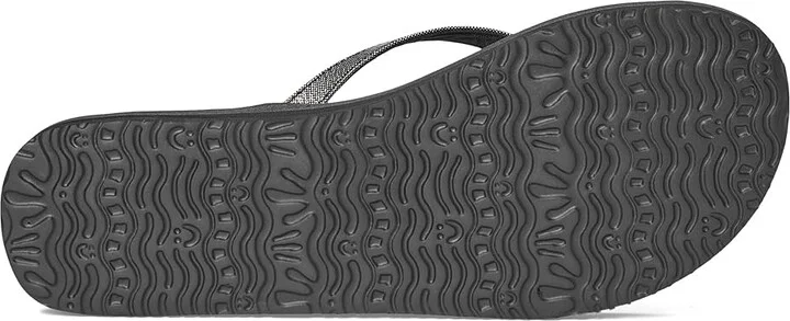 Sanuk Yoga Joy Ii Bling Women's Wedge Shoes Silver : 11 B - Medium, Synthetic - Image 3
