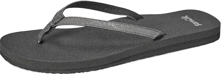 Sanuk Yoga Joy Ii Bling Women's Wedge Shoes Silver : 11 B - Medium, Synthetic - Image 5