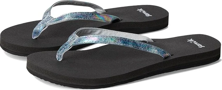 Sanuk Yoga Joy II Iridescent Women's Sandals Abalone : 7 B - Medium, Synthetic