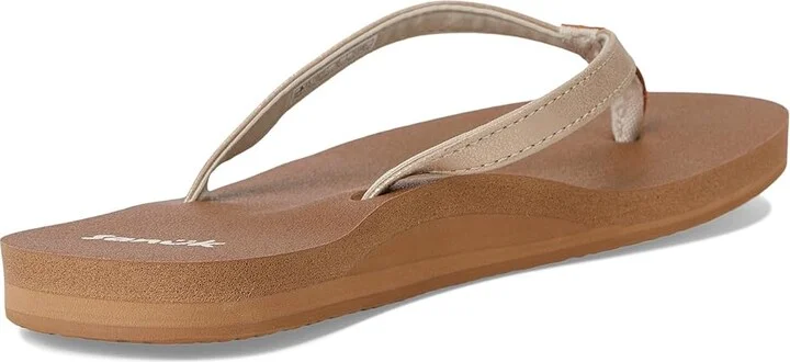 Sanuk Yoga Joy II Shimmer Women's Sandals Champagne : 11 B - Medium, Rubber - Image 4