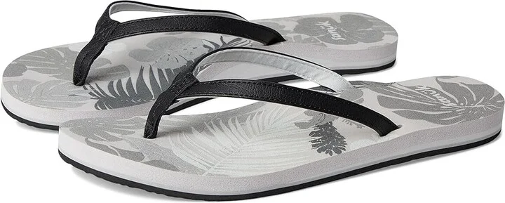 Sanuk Yoga Joy II Tropics Women's Sandals Black : 5 B - Medium, Leather/Rubber