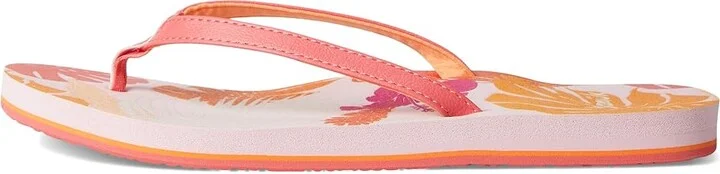 Sanuk Yoga Joy II Tropics Women's Sandals Sugar Coral : 8 B - Medium, Leather/Rubber - Image 6