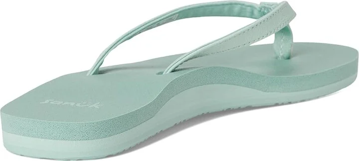 Sanuk Yoga Joy II Women's Sandals Aqua Foam : 5 B - Medium, Leather/Rubber - Image 4