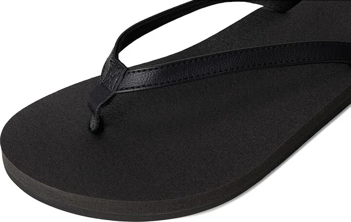Sanuk Yoga Joy II Women's Sandals Black : 9 B - Medium, Leather/Rubber - Image 7