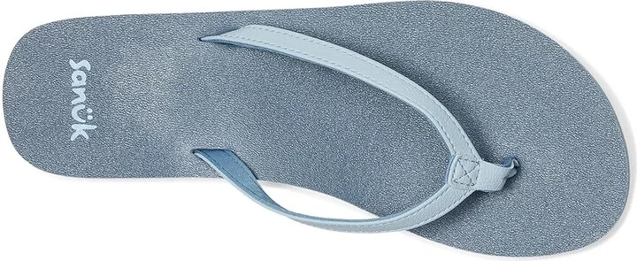 Sanuk Yoga Joy II Women's Sandals Blue Denim : 10 B - Medium, Leather/Rubber - Image 2