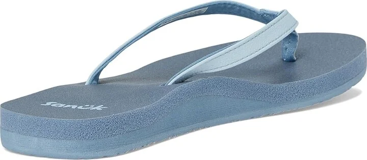 Sanuk Yoga Joy II Women's Sandals Blue Denim : 10 B - Medium, Leather/Rubber - Image 4