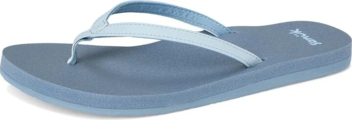 Sanuk Yoga Joy II Women's Sandals Blue Denim : 10 B - Medium, Leather/Rubber - Image 5
