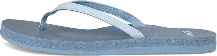 Sanuk Yoga Joy II Women's Sandals Blue Denim : 10 B - Medium, Leather/Rubber - Image 6