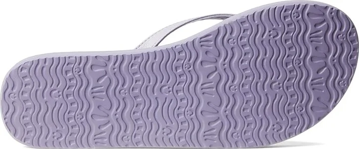 Sanuk Yoga Joy II Women's Sandals Lavender Grey : 5 B - Medium, Leather/Rubber - Image 3