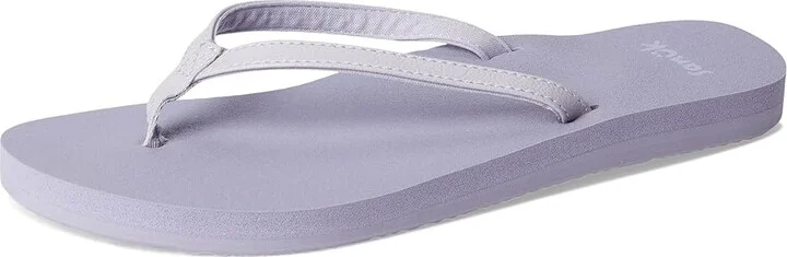 Sanuk Yoga Joy II Women's Sandals Lavender Grey : 5 B - Medium, Leather/Rubber - Image 5