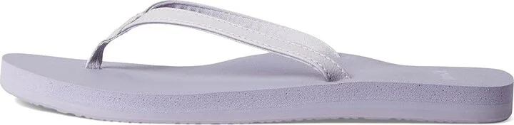 Sanuk Yoga Joy II Women's Sandals Lavender Grey : 5 B - Medium, Leather/Rubber - Image 6