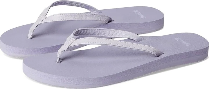 Sanuk Yoga Joy II Women's Sandals Lavender Grey : 5 B - Medium, Leather/Rubber