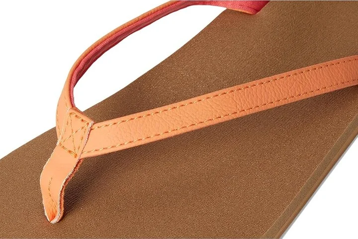 Sanuk Yoga Joy II Women's Sandals Papaya : 9 B - Medium, Leather/Rubber - Image 7