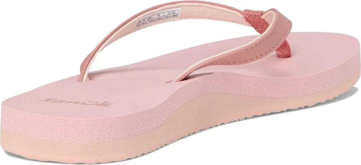 Sanuk Yoga Joy II Women's Sandals Rose Dawn : 11 B - Medium, Leather/Rubber - Image 4