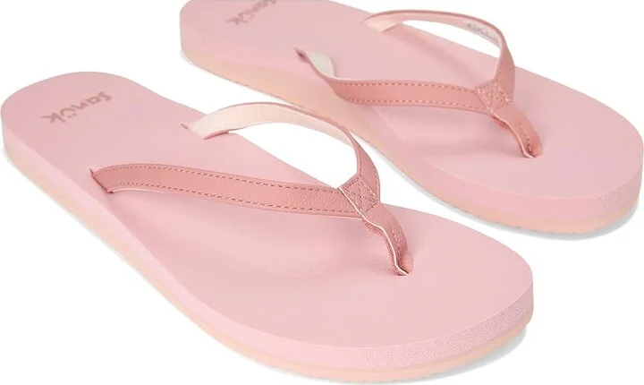 Sanuk Yoga Joy II Women's Sandals Rose Dawn : 11 B - Medium, Leather/Rubber - Image 7