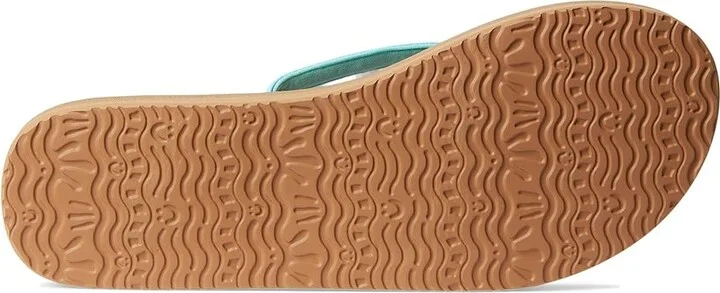 Sanuk Yoga Joy II Women's Sandals Sky Blue : 8 B - Medium, Leather/Rubber - Image 3