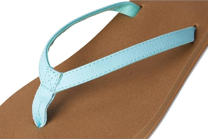 Sanuk Yoga Joy II Women's Sandals Sky Blue : 8 B - Medium, Leather/Rubber - Image 7