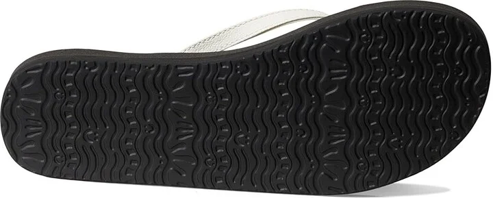 Sanuk Yoga Joy II Women's Sandals White/Black : 5 B - Medium, Leather/Rubber - Image 3