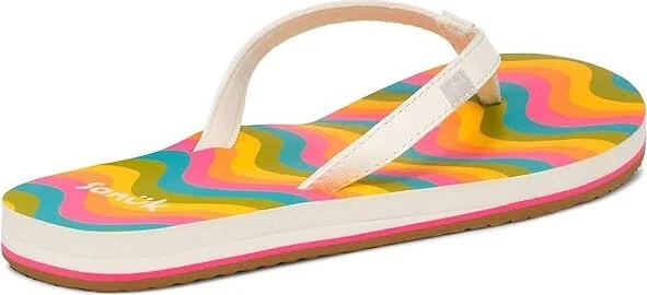 Sanuk Yoga Joy Rainbow Women's Shoes Rainbow : 5 B - Medium, Leather/Synthetic - Image 4
