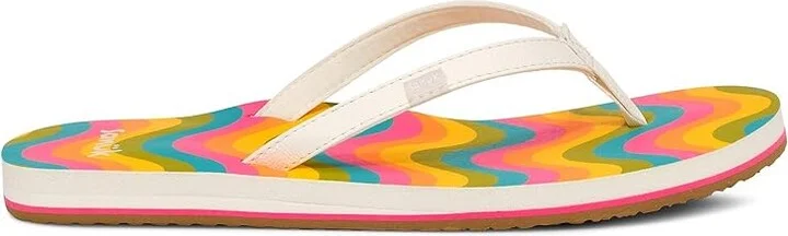 Sanuk Yoga Joy Rainbow Women's Shoes Rainbow : 5 B - Medium, Leather/Synthetic - Image 6
