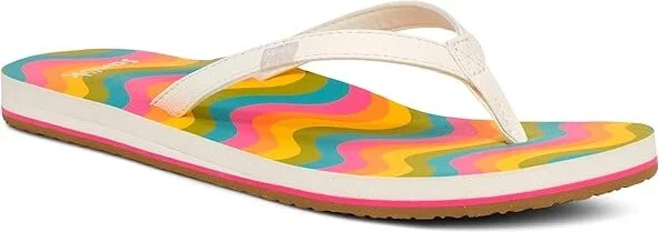 Sanuk Yoga Joy Rainbow Women's Shoes Rainbow : 5 B - Medium, Leather/Synthetic