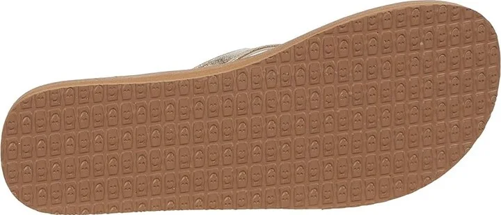 Sanuk Yoga Joy Shimmer Metallic Women's Shoes Champagne : 5 B - Medium, Synthetic - Image 3