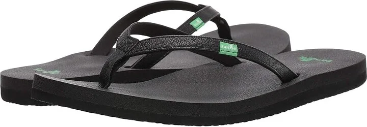 Sanuk Yoga Joy Women's Sandals Black : 5 B - Medium, Synthetic/Textile