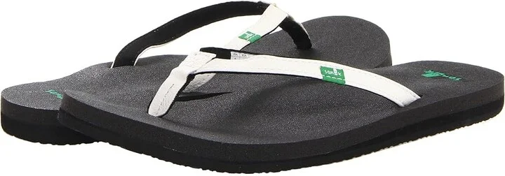 Sanuk Yoga Joy Women's Sandals White : 5 B - Medium, Synthetic/Textile
