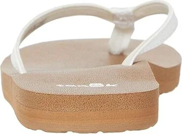 Sanuk Yoga Joy Women's Sandals White/Tan : 5 B - Medium, Synthetic/Textile - Image 4