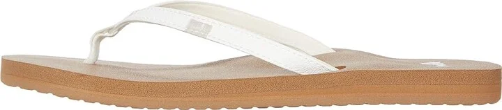 Sanuk Yoga Joy Women's Sandals White/Tan : 5 B - Medium, Synthetic/Textile - Image 6