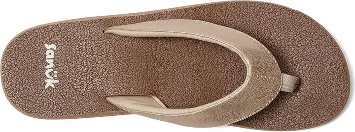 Sanuk Yoga Mat II Metallic Women's Sandals Champagne : 11 B - Medium - Image 2