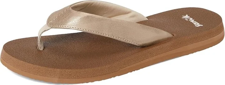 Sanuk Yoga Mat II Metallic Women's Sandals Champagne : 11 B - Medium - Image 5