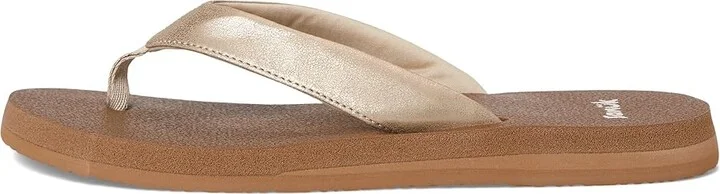 Sanuk Yoga Mat II Metallic Women's Sandals Champagne : 11 B - Medium - Image 6