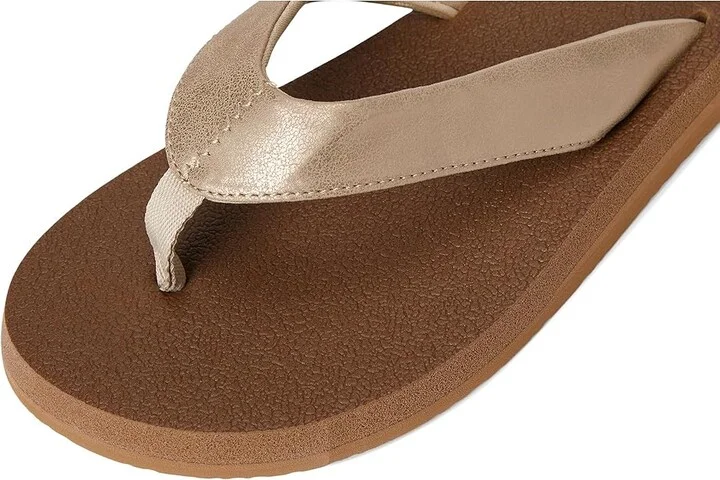 Sanuk Yoga Mat II Metallic Women's Sandals Champagne : 11 B - Medium - Image 7