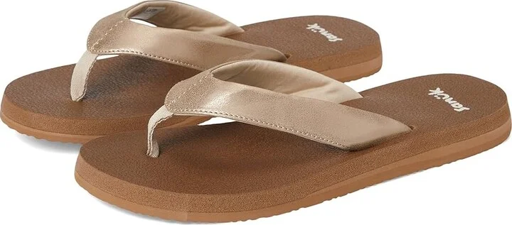 Sanuk Yoga Mat II Metallic Women's Sandals Champagne : 11 B - Medium
