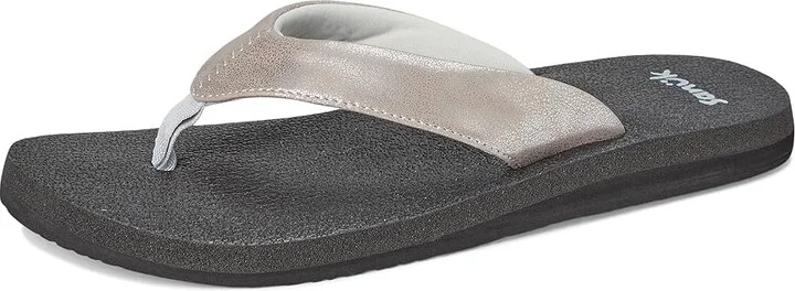 Sanuk Yoga Mat II Metallic Women's Sandals Silver : 10 B - Medium - Image 5