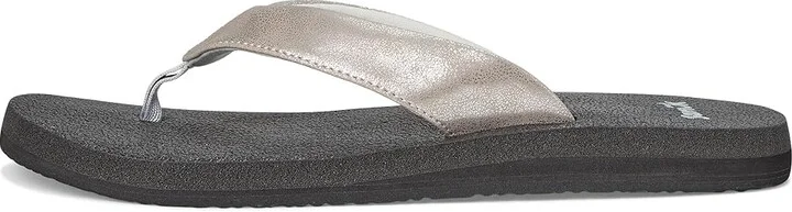 Sanuk Yoga Mat II Metallic Women's Sandals Silver : 10 B - Medium - Image 6