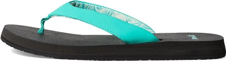 Sanuk Yoga Mat II Women's Sandals Aqua Green : 11 B - Medium, Faux Leather - Image 6