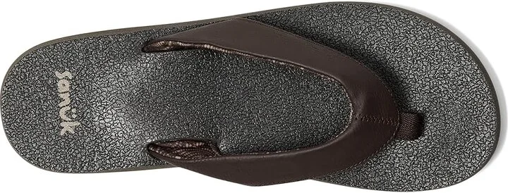 Sanuk Yoga Mat II Women's Sandals Brown : 7 B - Medium, Faux Leather - Image 2