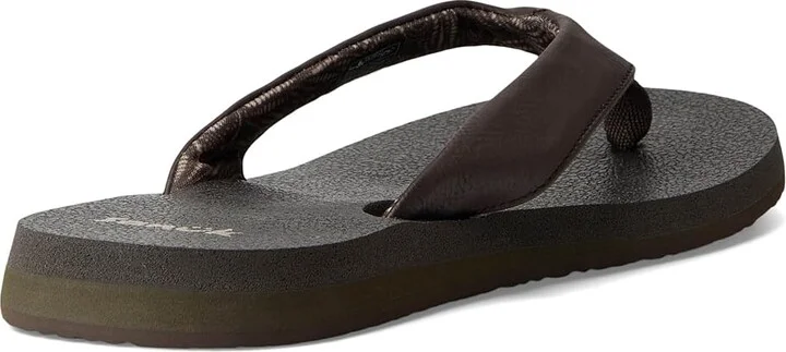Sanuk Yoga Mat II Women's Sandals Brown : 7 B - Medium, Faux Leather - Image 4